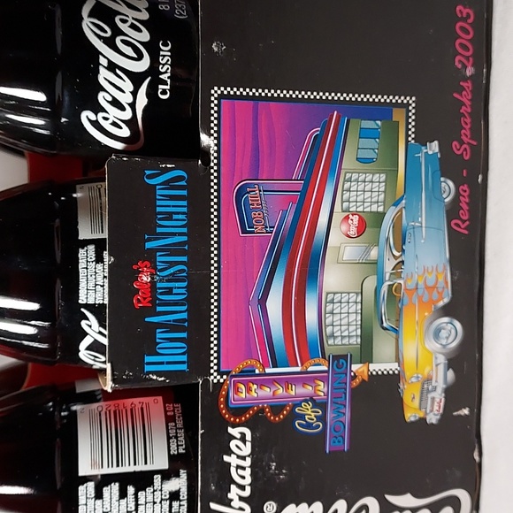 Hot August Nights 2003 Reno Sparks Six Pack Coca Cola Bottles Vintage - Picture 6 of 8